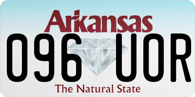 AR license plate 096UOR