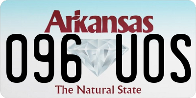 AR license plate 096UOS