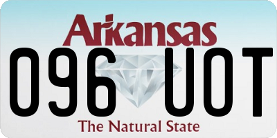 AR license plate 096UOT