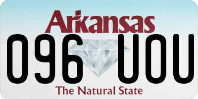 AR license plate 096UOU