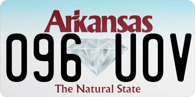 AR license plate 096UOV