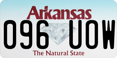 AR license plate 096UOW