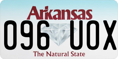 AR license plate 096UOX