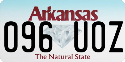 AR license plate 096UOZ