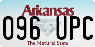 AR license plate 096UPC