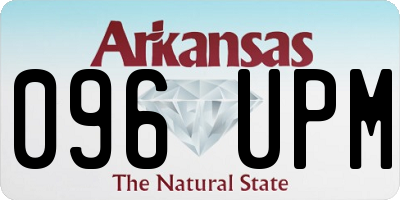 AR license plate 096UPM