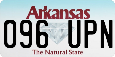 AR license plate 096UPN