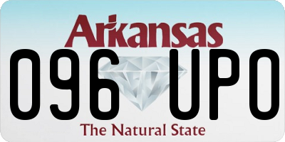 AR license plate 096UPO