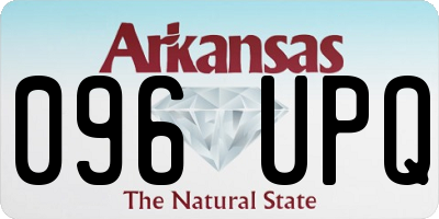 AR license plate 096UPQ