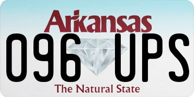 AR license plate 096UPS