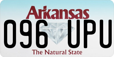 AR license plate 096UPU