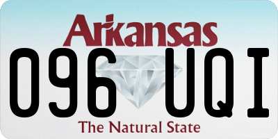 AR license plate 096UQI