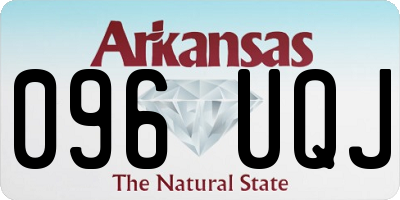 AR license plate 096UQJ