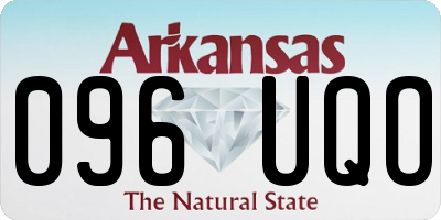 AR license plate 096UQO