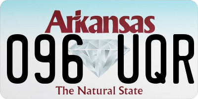 AR license plate 096UQR