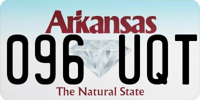 AR license plate 096UQT