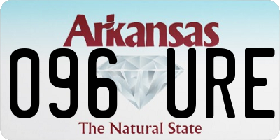 AR license plate 096URE