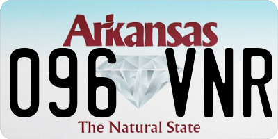 AR license plate 096VNR