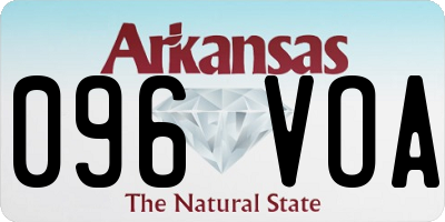 AR license plate 096VOA