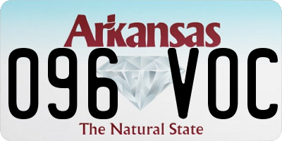 AR license plate 096VOC