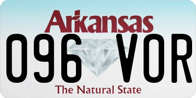 AR license plate 096VOR