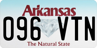 AR license plate 096VTN