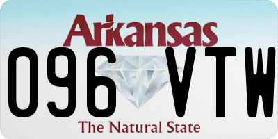 AR license plate 096VTW