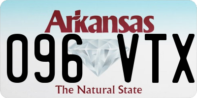 AR license plate 096VTX