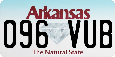 AR license plate 096VUB