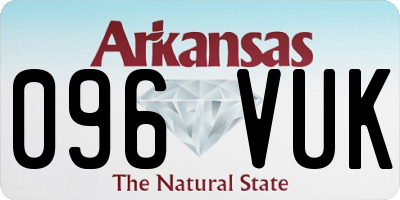 AR license plate 096VUK