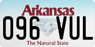AR license plate 096VUL