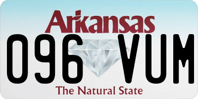 AR license plate 096VUM