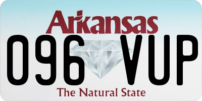 AR license plate 096VUP