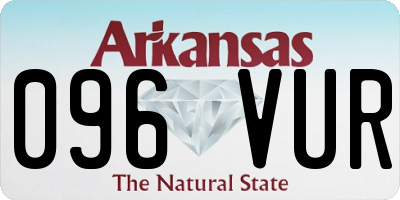AR license plate 096VUR