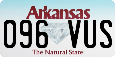 AR license plate 096VUS