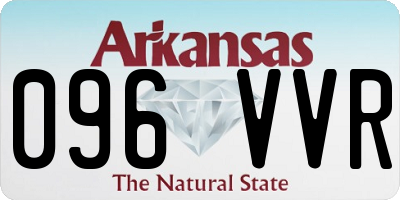 AR license plate 096VVR