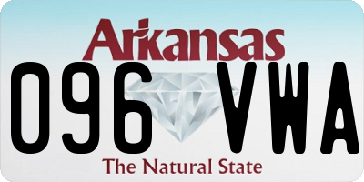 AR license plate 096VWA