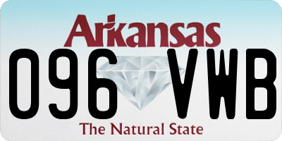 AR license plate 096VWB