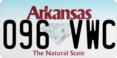 AR license plate 096VWC