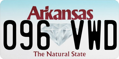 AR license plate 096VWD