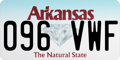 AR license plate 096VWF