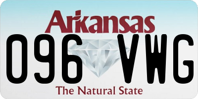 AR license plate 096VWG