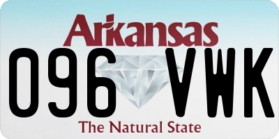 AR license plate 096VWK