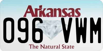 AR license plate 096VWM
