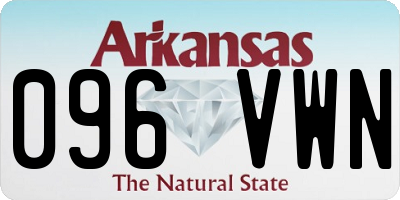AR license plate 096VWN