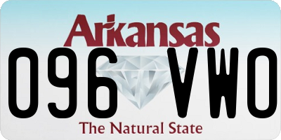AR license plate 096VWO