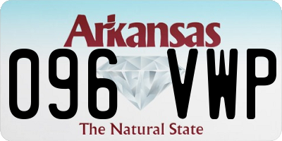 AR license plate 096VWP