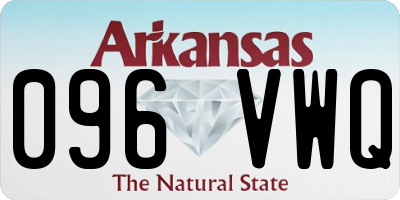 AR license plate 096VWQ