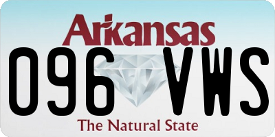 AR license plate 096VWS