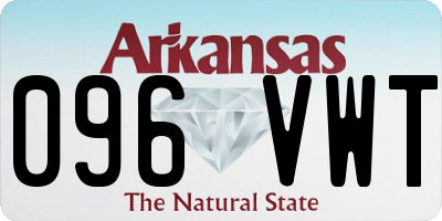 AR license plate 096VWT